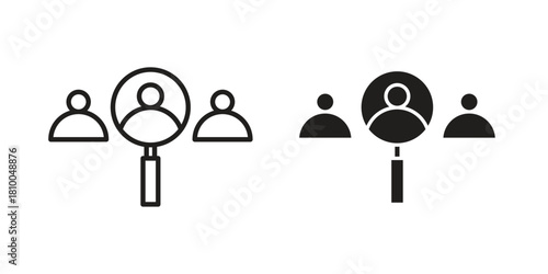 Hiring icon collection. modern simple icons for web
