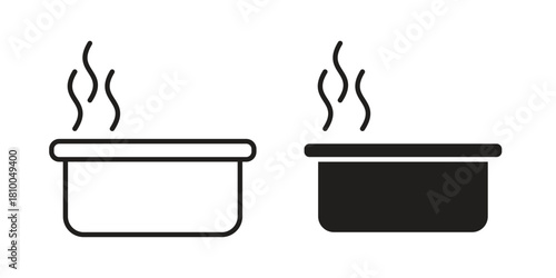 Hot tub icon collection. modern simple icons for web