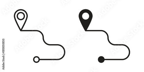 Journey icon collection. modern simple icons for web