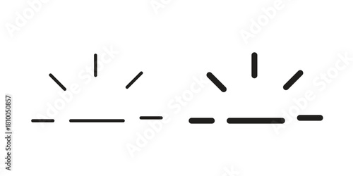 Keyboard brightness icon collection. modern simple icons for web