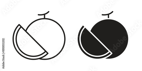 Melon icon collection. modern simple icons for web