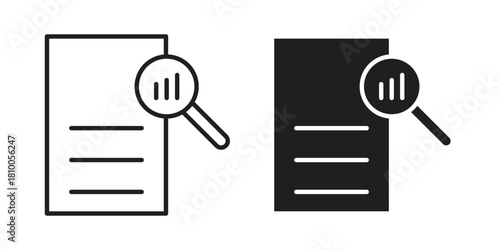 Overview icon collection. modern simple icons for web