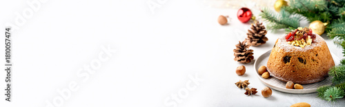 Christmas Cake Pudding, fruits 