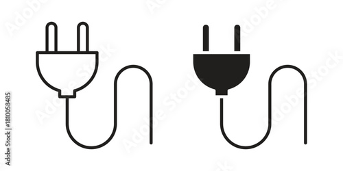 Plug icon collection. modern simple icons for web