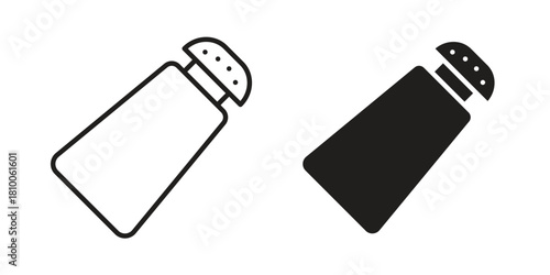 Salt shaker icon collection. modern simple icons for web