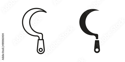 Sickle icon collection. modern simple icons for web