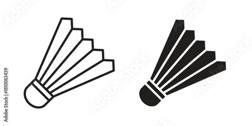 Shuttlecock icon collection. modern simple icons for web