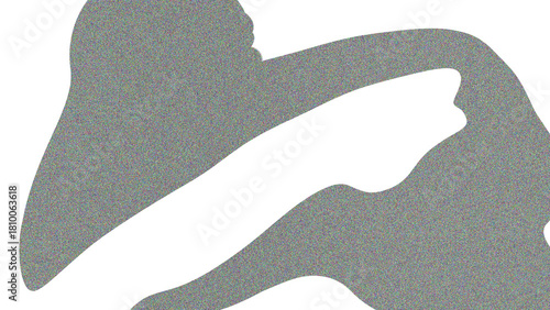 Abstract illustration of a plague doctor mask isolated on white background