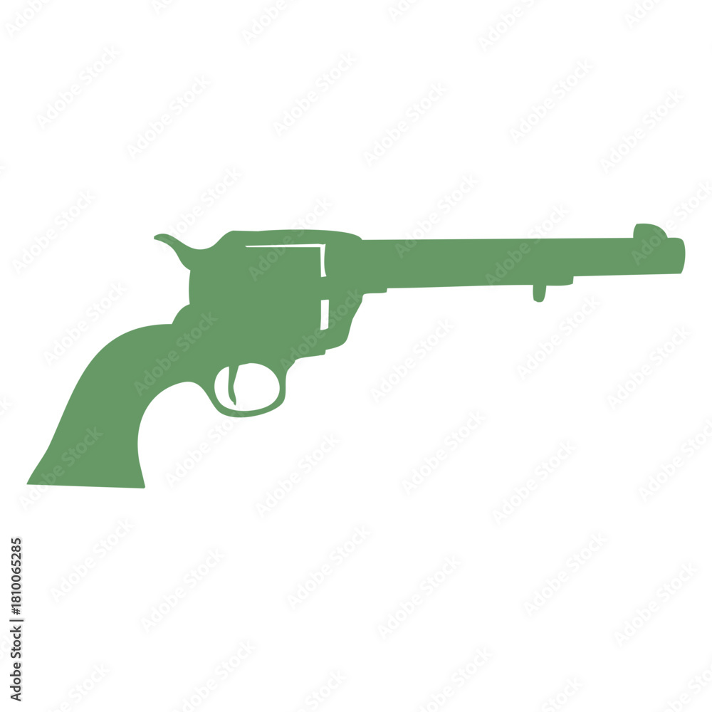 Fototapeta premium Green Revolver Icon