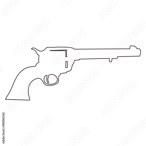 Classic Revolver Outline