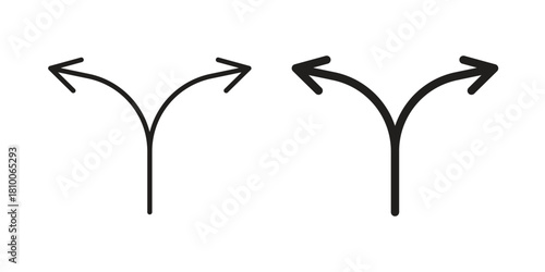 Split icon collection. modern simple icons for web