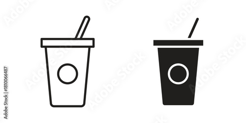 Swoosh Cup icon collection. modern simple icons for web