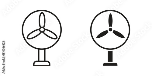 Table Fan icon collection. modern simple icons for web