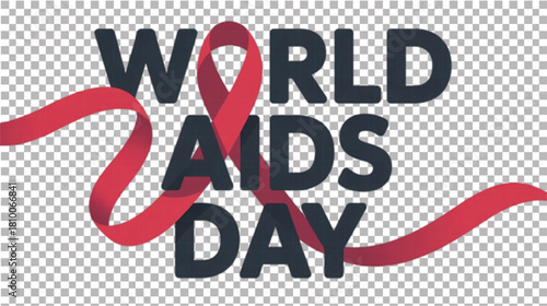 Clean Minimal AIDS Day Logo.