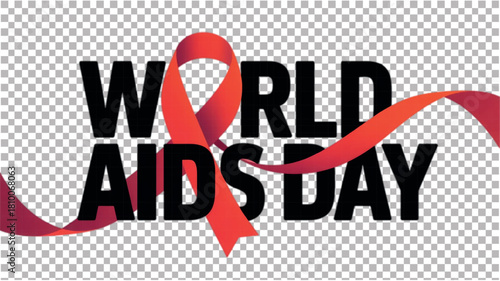 Simple Classic World AIDS Day Text.