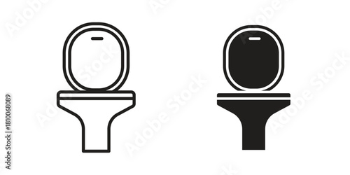 Toilet icon collection. modern simple icons for web