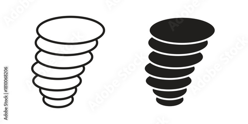 Tornado icon collection. modern simple icons for web