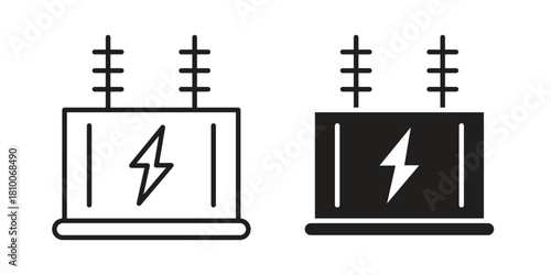 Transformer icon collection. modern simple icons for web