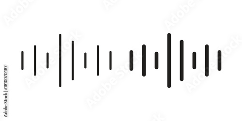 Waveform icon collection. modern simple icons for web