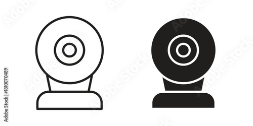 Webcam icon collection. modern simple icons for web
