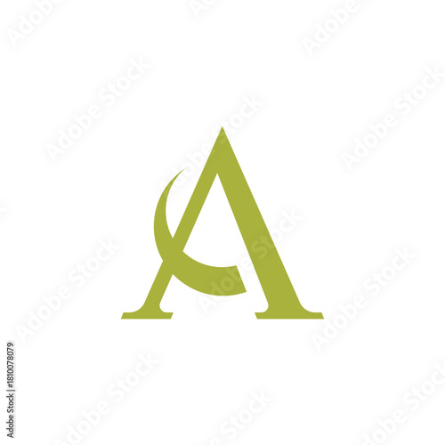 Letter A Luxury logo. minimalist elegant. Corporate identity branding, Simple, modern, classy