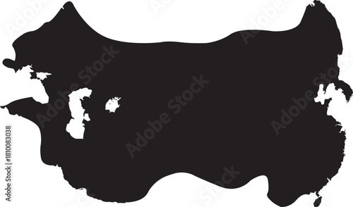Vector Map of The Mongol Empire Silhouette