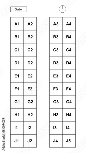 bus seat plan,bus seating chart template,bus seat map.