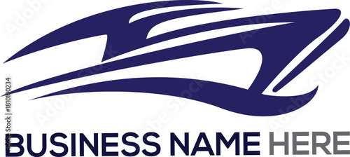 Yacht Boat Sail Logo Design Marine Nautical Symbol vector 