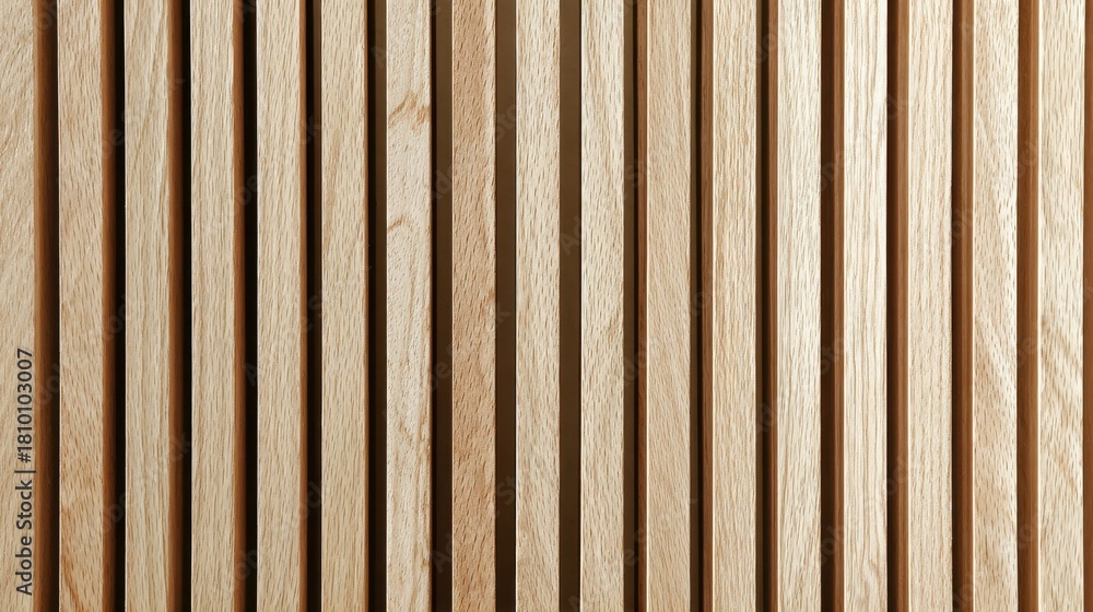 Obraz premium Natural wooden slats create a striking pattern showcasing beautiful textures and a warm atmosphere.