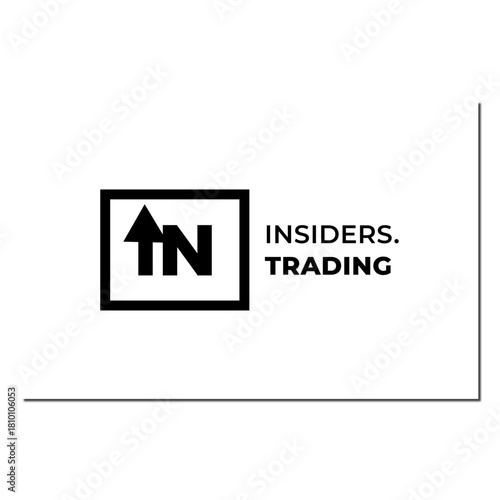 IN up Arrow Trading Logo design, Adobe