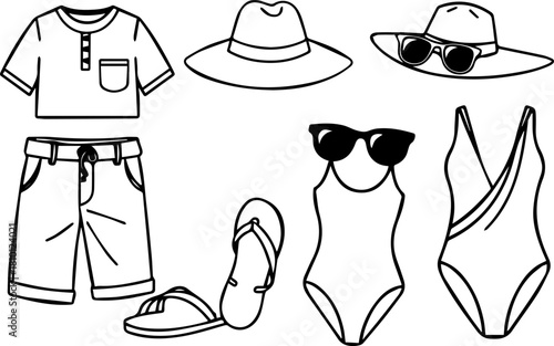 Ultimate Hand Drawn Vector Graphics Bundle: Summer, Food, and Camping