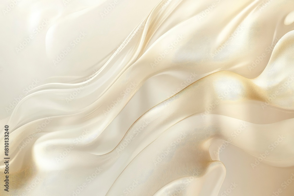 Obraz premium Modern Curved Line Texture — Calm Soft Abstract Background