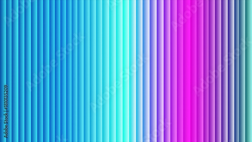 Abstract background with vertical stripes in vibrant blue, turquoise, and magenta hues
