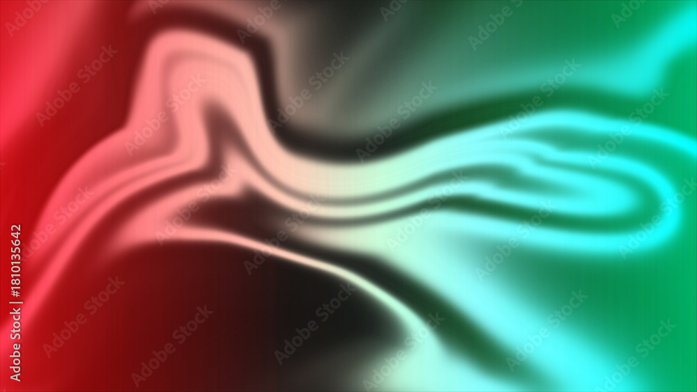 Obraz premium Abstract Red and Green Swirls Blend with Soft Light and Shadow Textures