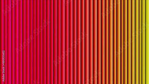 Bright digital concept of parallel striped lines forming a smooth chromatic progression from warm to energetic tones