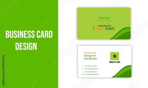 Sample text business card design is for display only and may not be included in the end use - add your own text or images.