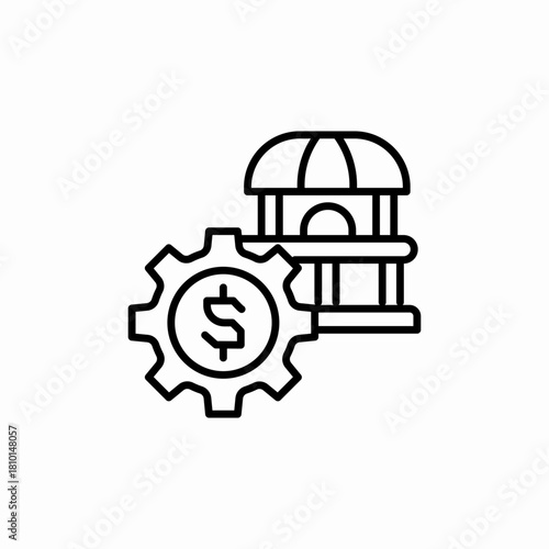 money configuration icon sign vector