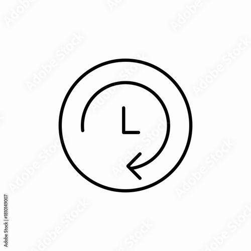 time backup icon sign vector