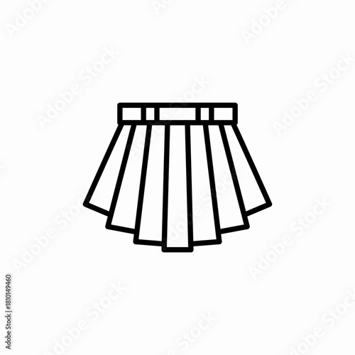 woman skirt icon sign vector
