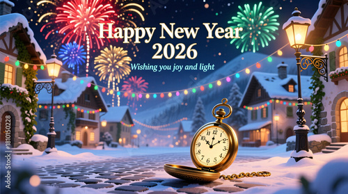 Christmas Eve Fireworks Card, star, new year, celebration, fireworks, light