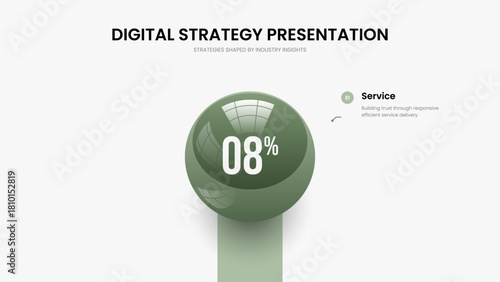 Project Plan Slide Template Vector Illustration. Visual Briefing 1 Step Infographic Slideshow Layout. Science Performance One Element Diagram Frame Design.