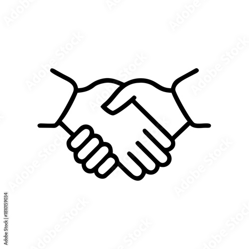 Hands shaking in agreement as a symbol of partnership and trust  
