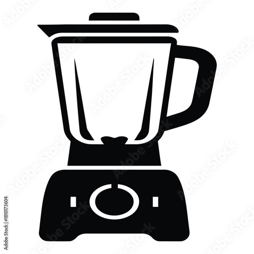 Blender icon isolated on white background representing kitchen appliance, food preparation, smoothie making, and culinary tools, perfect for blending ingredients and creating delicious recipes