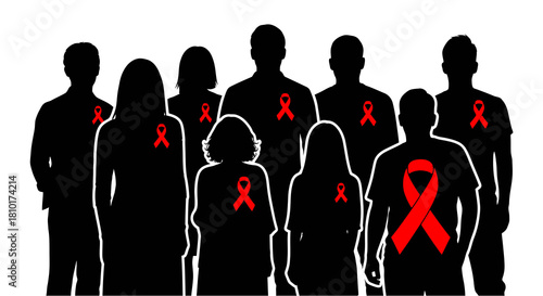 Black & White HIV Prevention Symbol Vector Icons1