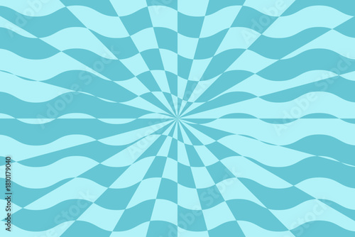 Vector abstract distorted background. Dynamic backdrop with optical illusion, op art.