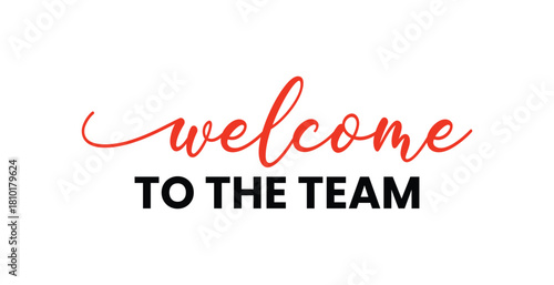 Welcome to the team word text modern simple speech bubble. for icon, logo, label, insigna, seal, tag, sign, seal, symbol, badge, stamp, sticker, emblem, banner. Vector illustration