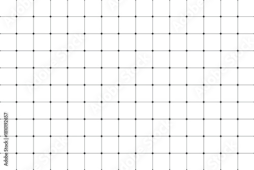 Simple abstract black and white grid pattern with plus signs and dots representing a mathematical or technical diagram for data visualization or coordinate system concept vector illustration