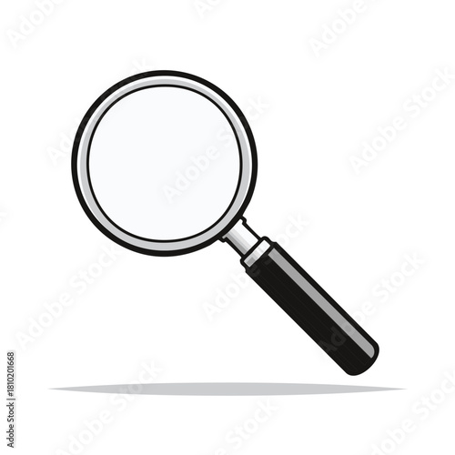 Magnifying Glass Vector Icon for Search, Investigation, Discovery, and Focus Concepts