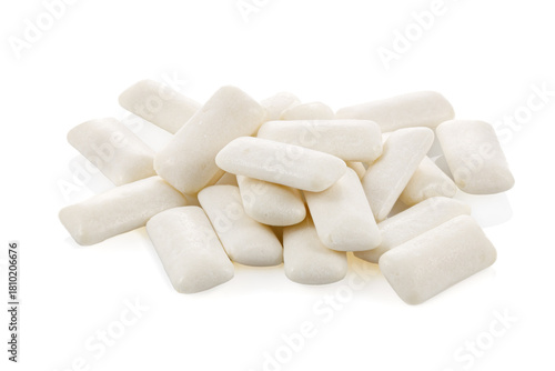 Wallpaper Mural Chewing gum pads isolated on a white background. Full depth of field. Close-up Torontodigital.ca