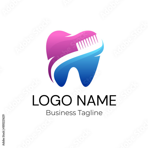 Logo Dental Vector Design Template